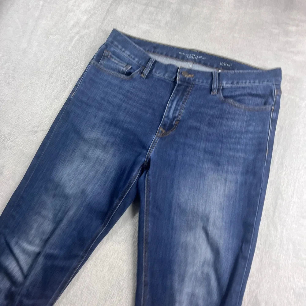 Banana Republic Traveler Jeans Mens 34x34 Slim‎ Fit Blue Denim Pants Medium Wash